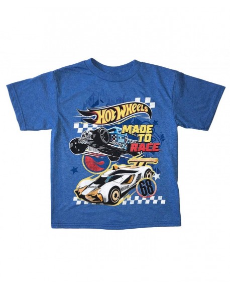 Hot Wheels Boys Girls Made to Race Short Sleeve Shirt (4-8) - CT18KWZTKT9