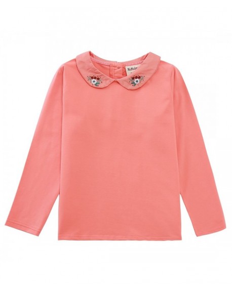 Toddler Little Girls Long Sleeve Blouses Tops Peter Pan Collar T Shirt ...