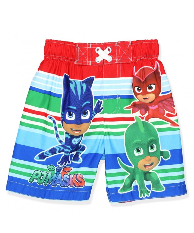 Boys Swim Trunks and Rash Guard Set (Toddler) - Red/Blue - C61804ZYNWD