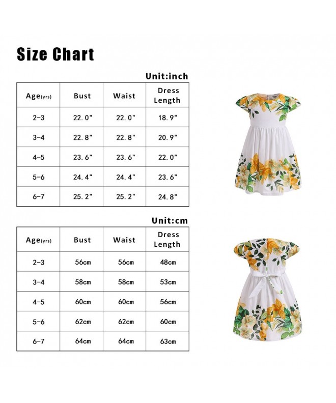 Little Girls Floral Dress with Cap Sleeves 2-7 Year Old on Sale ...