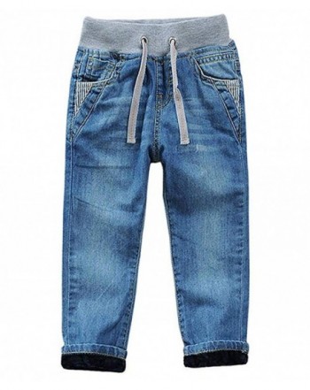 LISUEYNE Toddler Cotton Denim Jeans