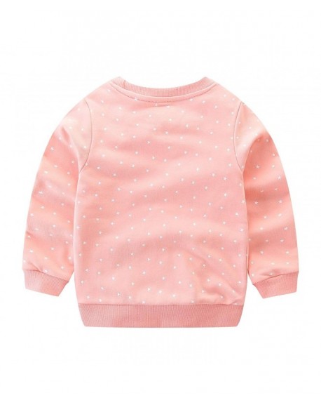 Little Girls Sweatshirts Cotton Casual Long Sleeve T-Shirts with Bird ...