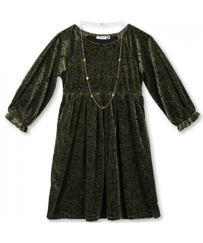 Speechless Girls Flocked Velvet Dress