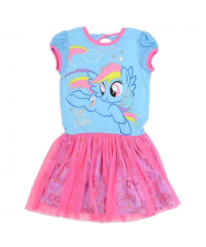 Little Pony Little Girls' Rainbow Dash Fashion Dress - C5180EOQEIK