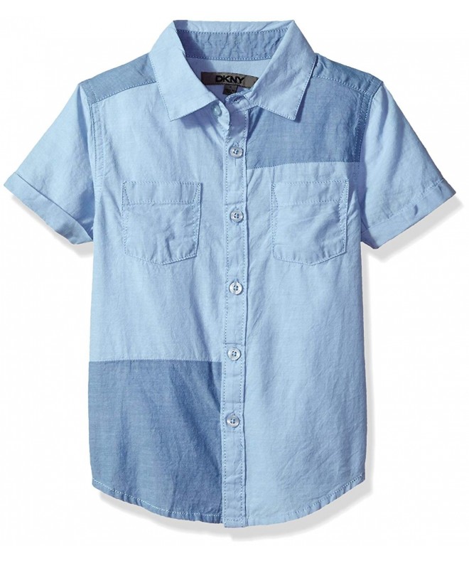 Boys' Short Sleeve Sport Shirt (More Styles Available) - Medium Indigo ...