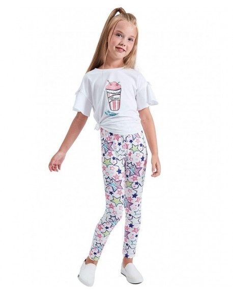 Girls Stretch Leggings Tights Kids Pants Plain Full Length Children ...