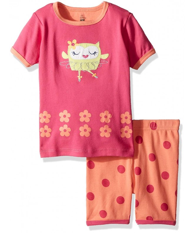 Little Girls' Owl Ballet 2 Piece Short PJ Set (Toddler/Kids ...