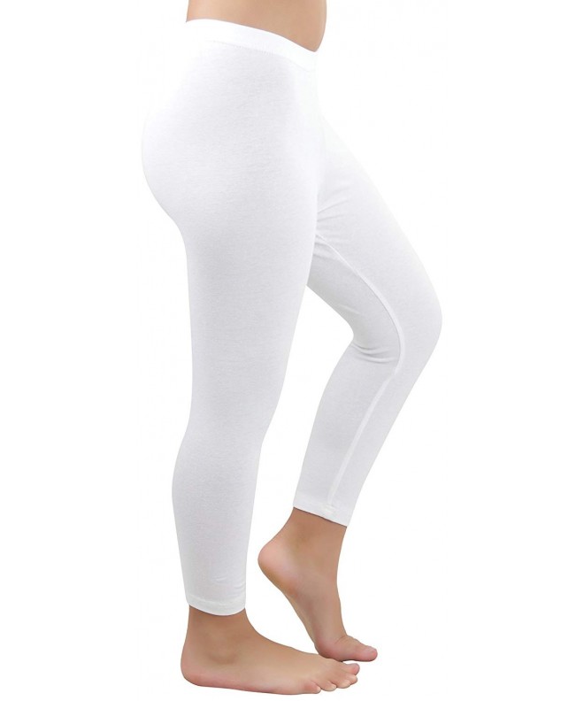 ToBeInStyle Cotton Spandex Fitted Length Leggings