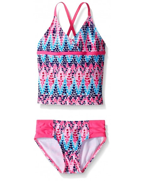 Girls' Candy Tankini Swimsuit - Candy Pink - CK120T4FNP5