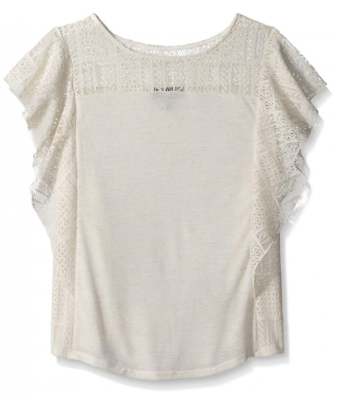 Amy Byer Girls Knit Lace