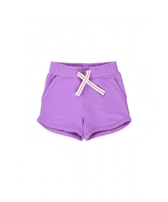 Girls' Organic Toddler Kennedy Sport Shorts - Purple - C812H3L3I2R