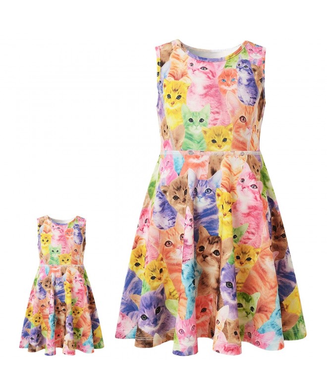 Matching Dresses Sleeveless Unicorn Clothes