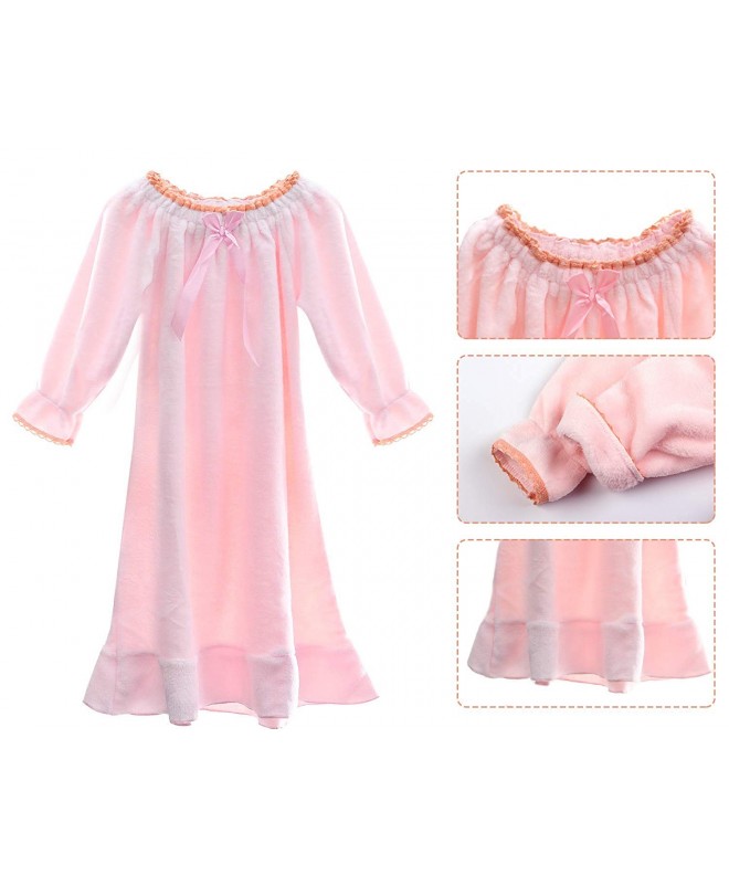 LQSZ Girls Nightgowns 2-Pack Little Girls Pajama Nightdress Sleep Wear 3-12  Y : : Clothing, Shoes & Accessories
