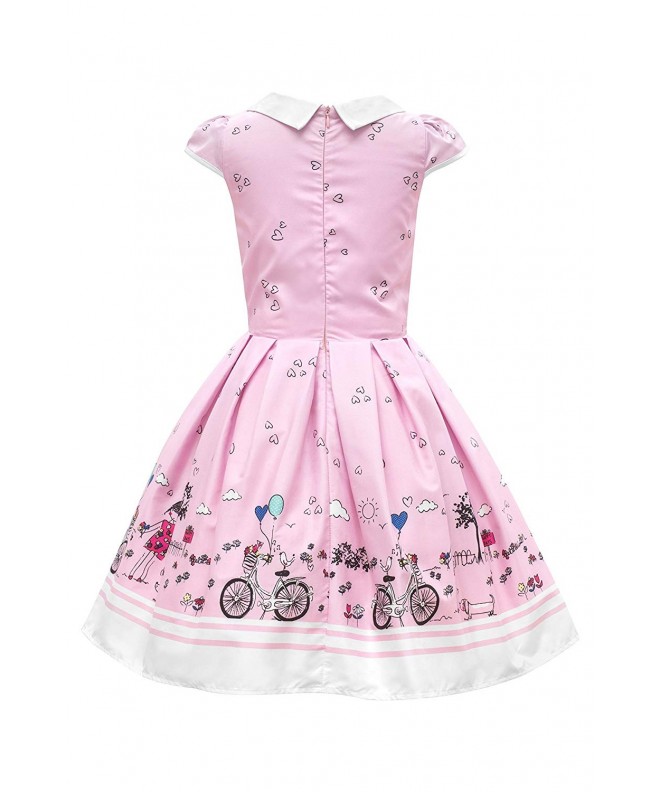 Kids 'Olivia' Vintage Sunshine 50's Children's Girls Dress - Pink ...