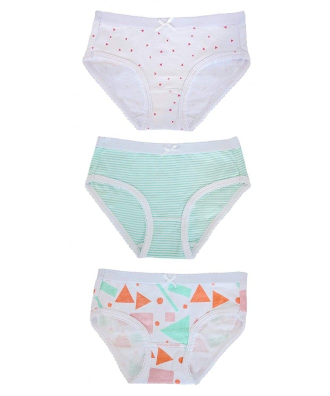Girls Mod Print Tagless Briefs Underwear Super Soft Panties 3 Pack Cn12nt7gyuy 8810