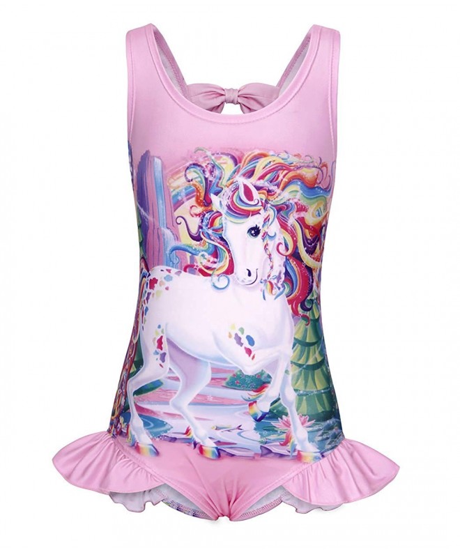 Girls Unicorn Swimsuit Bathing Beach Cover up Swimming Suit 2-8 Years ...