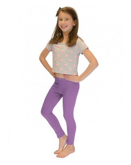 Long Leggings - Girls - Cotton - Lavender - CX11PX0MW0P