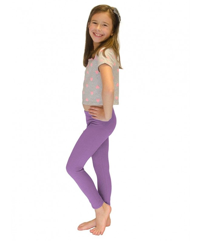 Long Leggings - Girls - Cotton - Lavender - CX11PX0MW0P