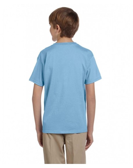 Big Boy's Collar Half-Sleeve T-Shirt - Light Blue - CY1110T7RO9