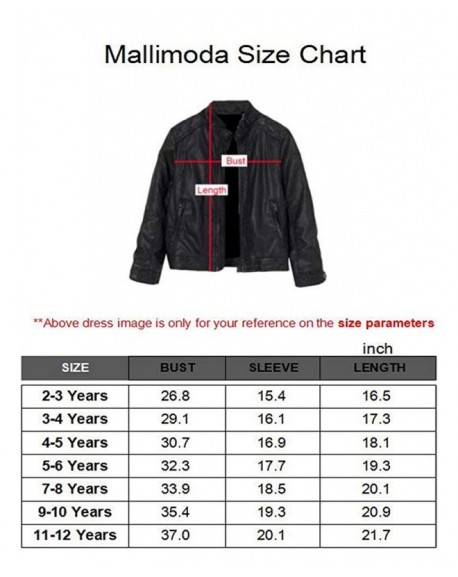 Boy's Leather Motorcycle Jacket Children's PU Zipper Coat - Black With ...