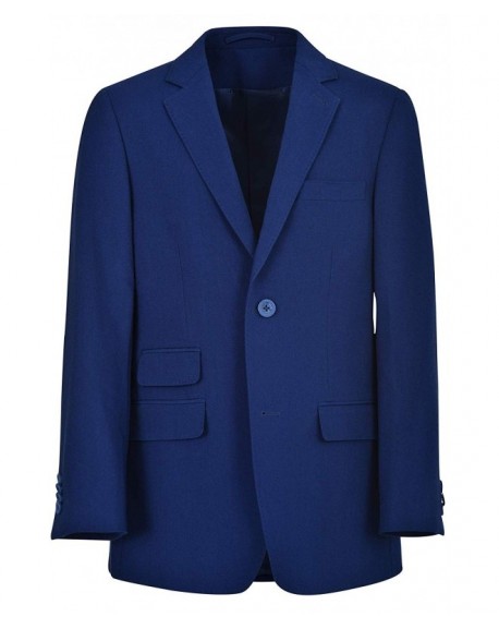 Boys 2 Piece Suit - Royal Blue with Pants and 2 Button Jacket - Royal ...
