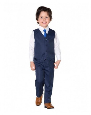 Boys Blue Formal Suit Set Neck Tie - 3 Months - 7 Years - C312GEUCUWH