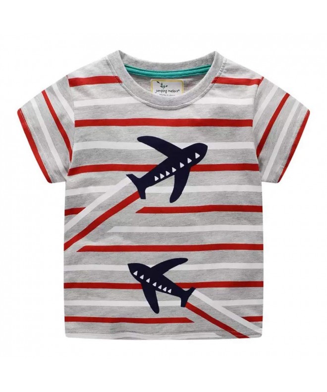 Boys' Toddler Cotton Cartoon 2-Pack Short Sleeve T-Shirts - Red+grey ...