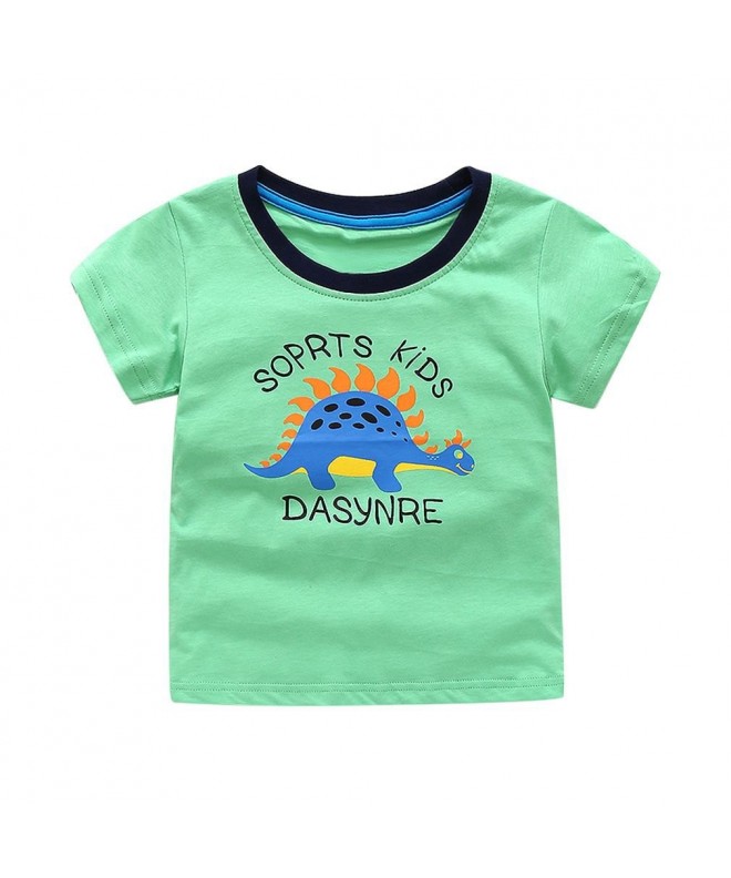 Little Boys' Toddler Cars Dinosaur Tee Short Sleeve T-Shirts - Color5 ...