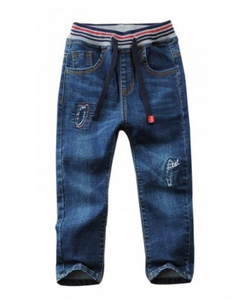 Toddler Elastic Washed Length Straight