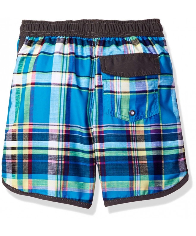 Boys' Plaid Swim Short - Plaid - CI12NZ19WYP