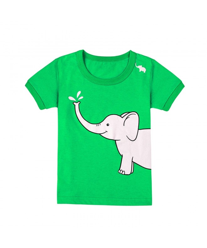 Boys Pajamas Elephant Children Clothes Set 100% Cotton Little Kids Pjs ...