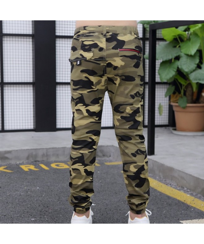 Boys Pull On Drawstring Jogger Pants Long Casual Camouflage Cuff ...