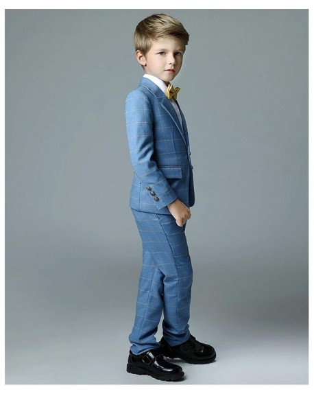 Boys Formal Suits Silm Fit Dresswear Boy Suit with Blazer Pants Shirt ...