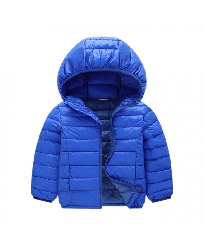 Kid Girl Boys Windproof Lightweight Hoodie Jacket Warm Coat Outerwear ...
