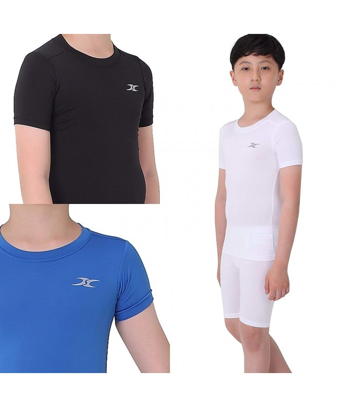 Kids Compression Shirt Underwear Boys Youth Under Base Layer Short ...