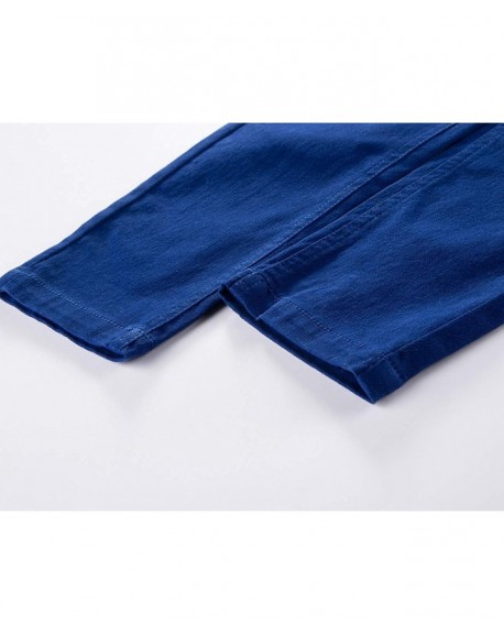 Boys' Skinny Elastic Waistband Cotton Jogging Pants - Royal Blue ...