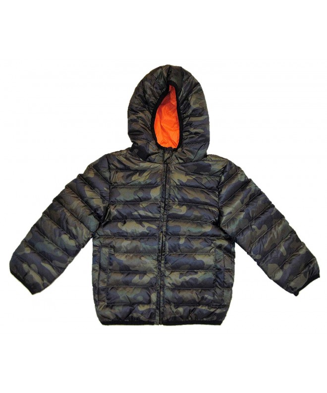 Boys' Camo Quilted Puffer Jacket - CM18K3S6DLS