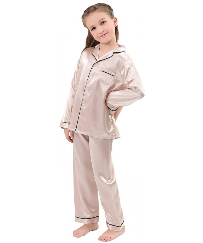 satin pjs long sleeve