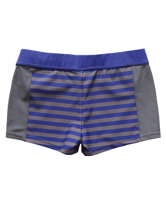 Boys Swimming Trunks Cute Animal Swim Boxer Shorts - Stripe Blue ...