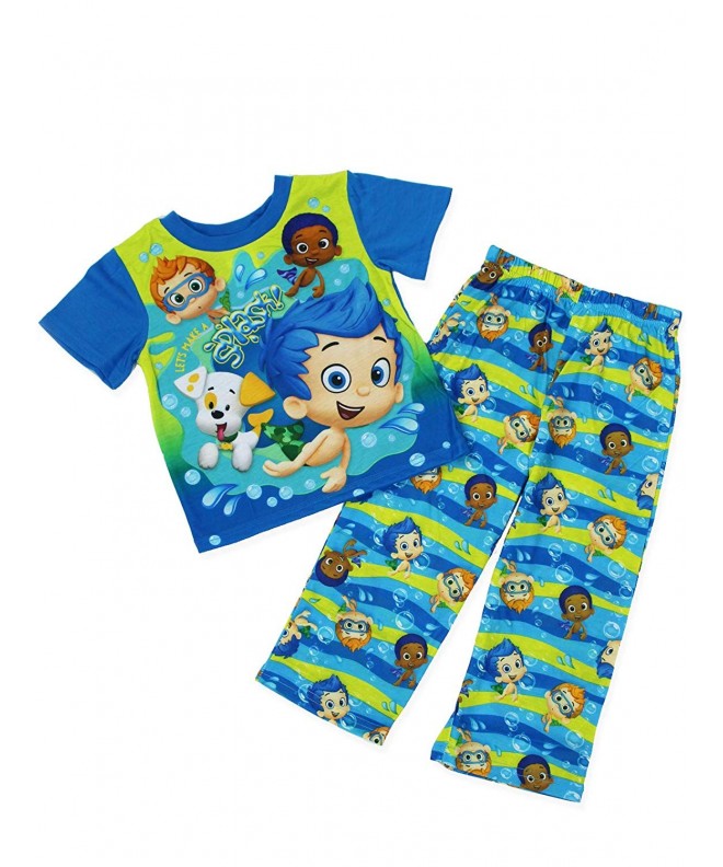 Bubble Guppies Toddler Boys 3 piece Shorts Pajamas Set - Blue/Green ...