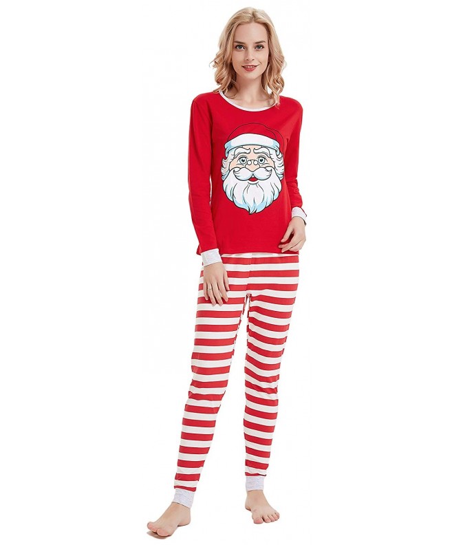 Matching Family Pajamas Christmas Santa Claus Sleepwear Cotton Kids Pjs 