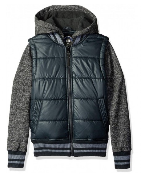 Boys' Heavyweight Polyester Puffer Jacket - Charcoal - CY12JD15UX5