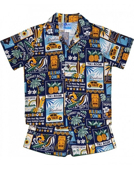 Boys Vintage Islands 2 Piece Cabana Set - Navy - CK124WQQQVL