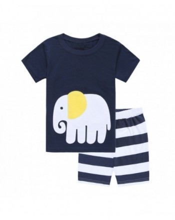 Elephant Pajamas Summer Toddler Sleepwears