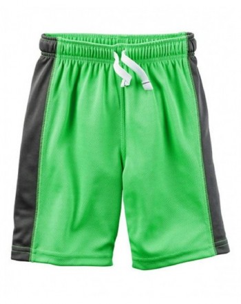 Little Boys' Lightweight Mesh Athletic Shorts (green) - C517YL09M84