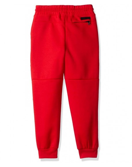 Little Boys' Kids Tech Fleece Jogger Pants - Red - C6184KO3R9U